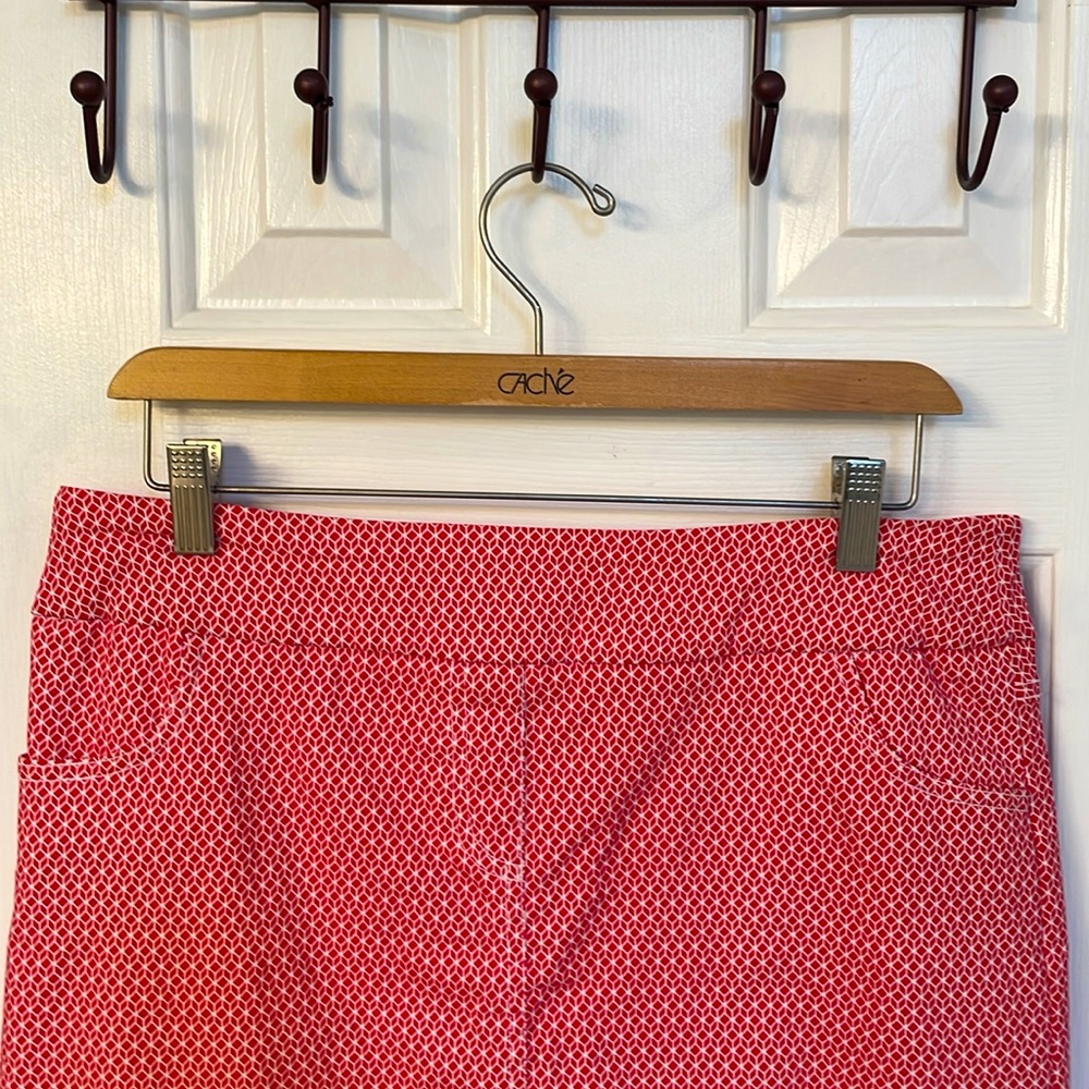 Attyre New York Red & White Pattern Skort - Picture 2 of 7